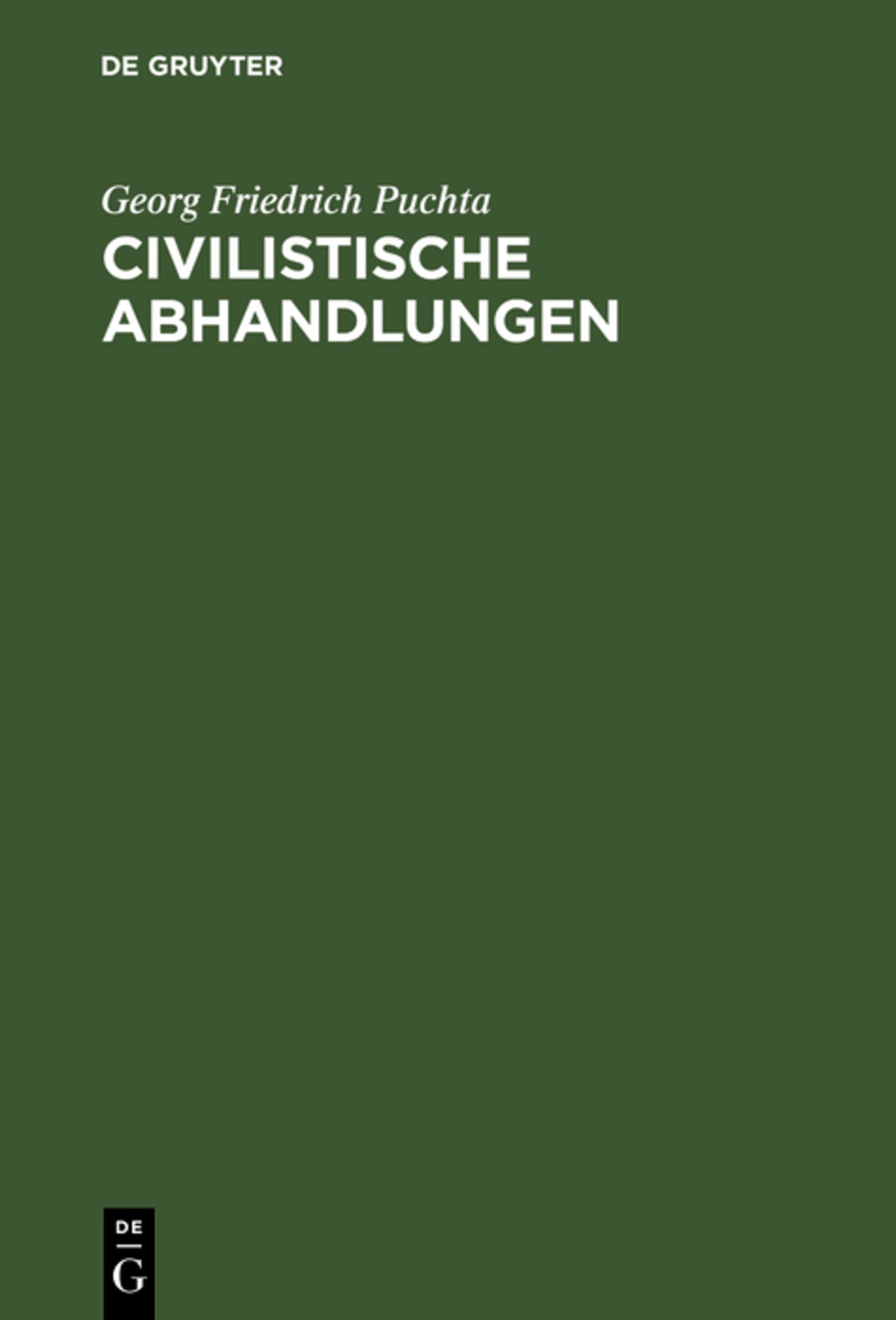 Civilistische Abhandlungen